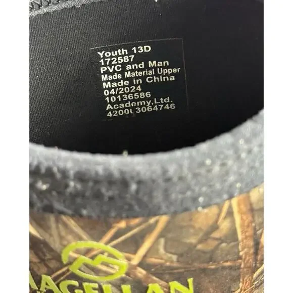 Magellan Outdoors Youth Camoflauge Jersey Knee Boots Size 13D - Picture 8 of 9